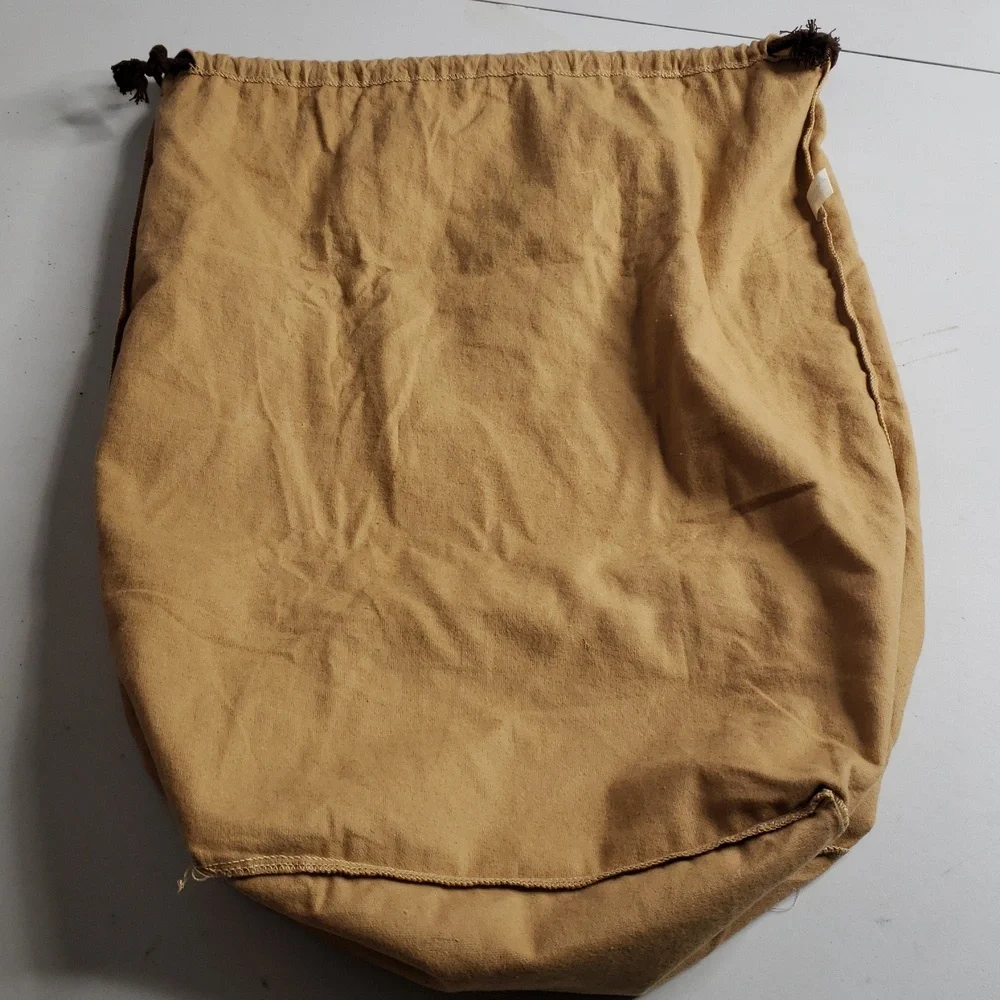 Louis Vuitton 100% Cotton Large Logo Drawstring Dust Bag Soft Neutral Italy - Picture 6 of 11